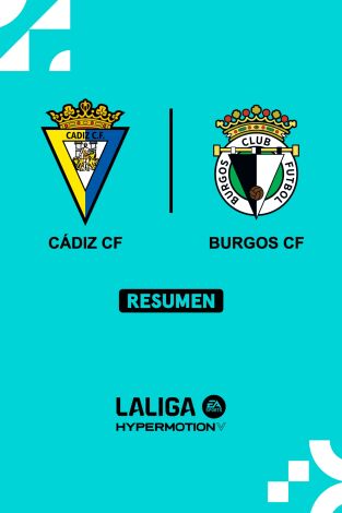 Resúmenes LALIGA HyperMotion (T24/25): Cádiz - Burgos