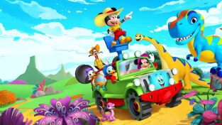 Disney Junior Mickey Mouse Funhouse (T3): Ep.4 Goofy y la arandela de la tabla de surf / El rescate encantado Disney Junior Mickey Mouse Funhouse (T3): Ep.4 Goofy y la arandela de la tabla de surf / El rescate encantado