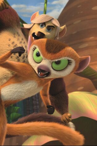 Viva el rey Julien (T1): Ep.6 Comer, cazar y dar empujones