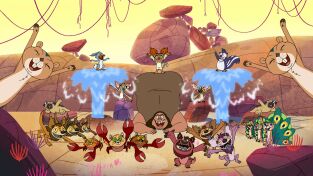 El amanecer de los Croods (T2): Ep.42 Luchabebemanía: El musical/Flores para Munk