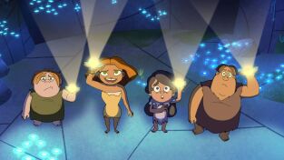 El amanecer de los Croods (T2): Ep.45 El túnel del terror/La criatura de la laguna Crood