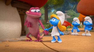 Los Pitufos (T1): Ep.23 El lagarto / La gran noticia