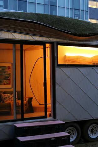 Minicasas sobre ruedas: Una minicasa futurista