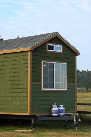 Minicasas sobre ruedas: Minicasa para un hombre alto