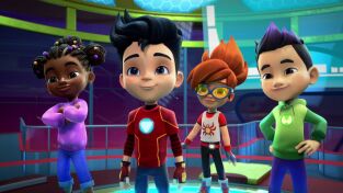 Iron Man y su superequipo (T1): Ep.12 Bebé visión / La aventura de carreras de Ironheart