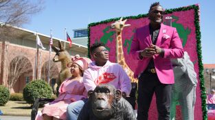 Critter fixers: Veterinarios rurales: Veterinarios en un desfile