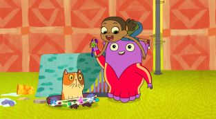 Home: Las aventuras de Tip y Oh (T1): Ep.16 Una alumna de intercambio muy extranjera/La cola de Pig