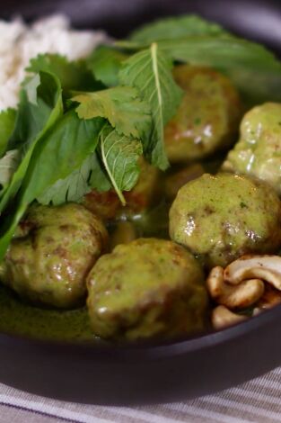 Cocina de Sotobosque: Albóndigas de jabalí al curry verde thailandés