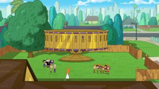 Phineas y Ferb (T5): Ep.10 Tropey CaraMacTrope/ ¡Biblio-pasada!