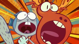 Las aventuras de Rocky y Bullwinkle (T1): Ep.14 Viaje AL-CEntro de la fama, capítulo 1